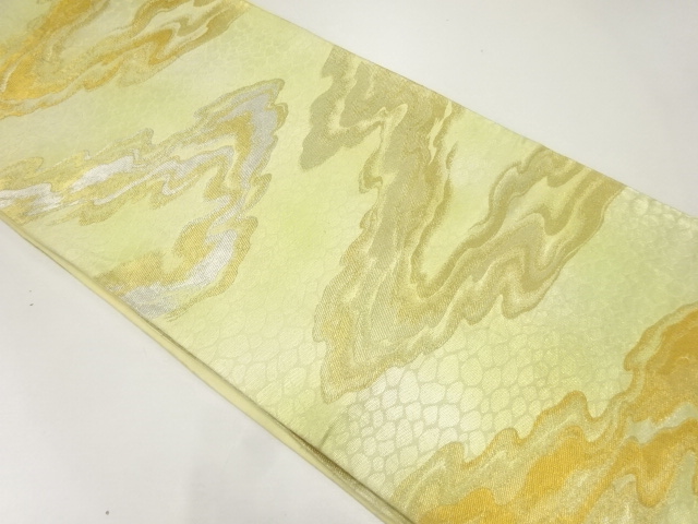 JAPANESE KIMONO / ANTIQUE FUKURO OBI / SILK / WOVEN STREAM